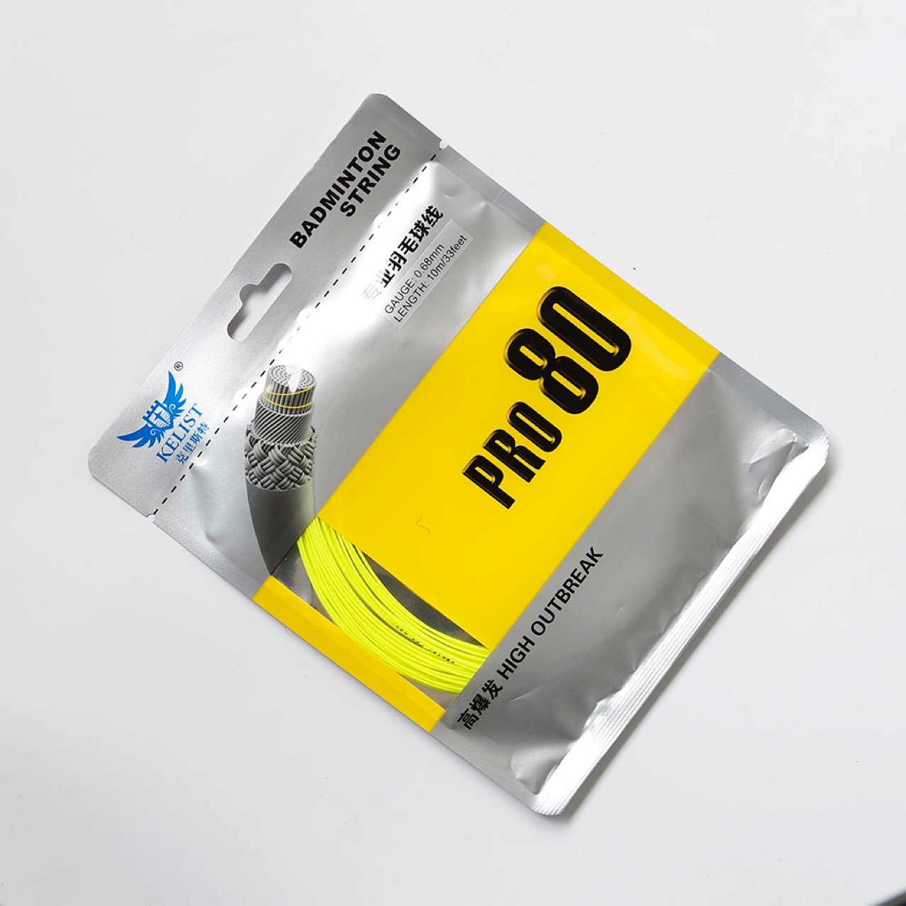 Струны для бадминтона напрямую от производителя. 80 струн с текстурой, аналогичной зеленым струнным материалам