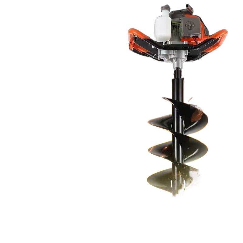Four-Stroke Gasoline-Powered Tree Planting Drilling Machine for Agricultural Use, Fertilization, Greenhouse Pile Driving, and Digging