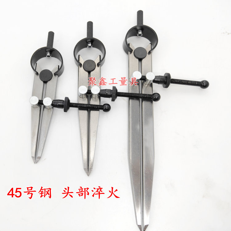 Large Industrial Compasses Made of Tungsten Steel Alloy for Machinists, Used for Marking on Wood and Mechanical Spring Marking