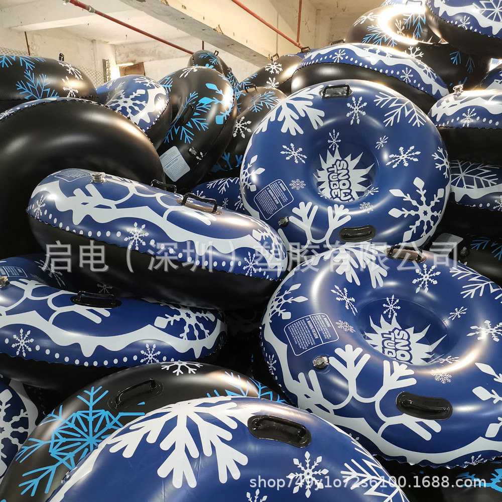 In-Stock Pvc Inflatable Ski Sled Handle Outdoor Cold-Resistant Snowboard Tire Cartoon Tow Snow Gear