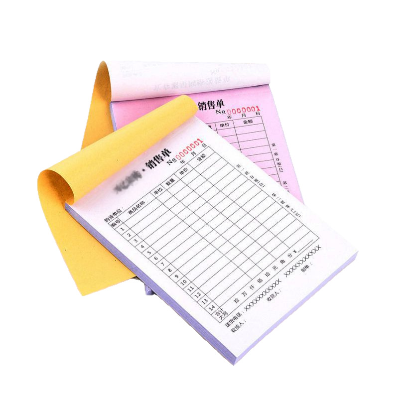 Delivery Note, Two-Part, Three-Part, Four-Part Custom Receipt, Custom Carbonless Copy Document, Sales List
