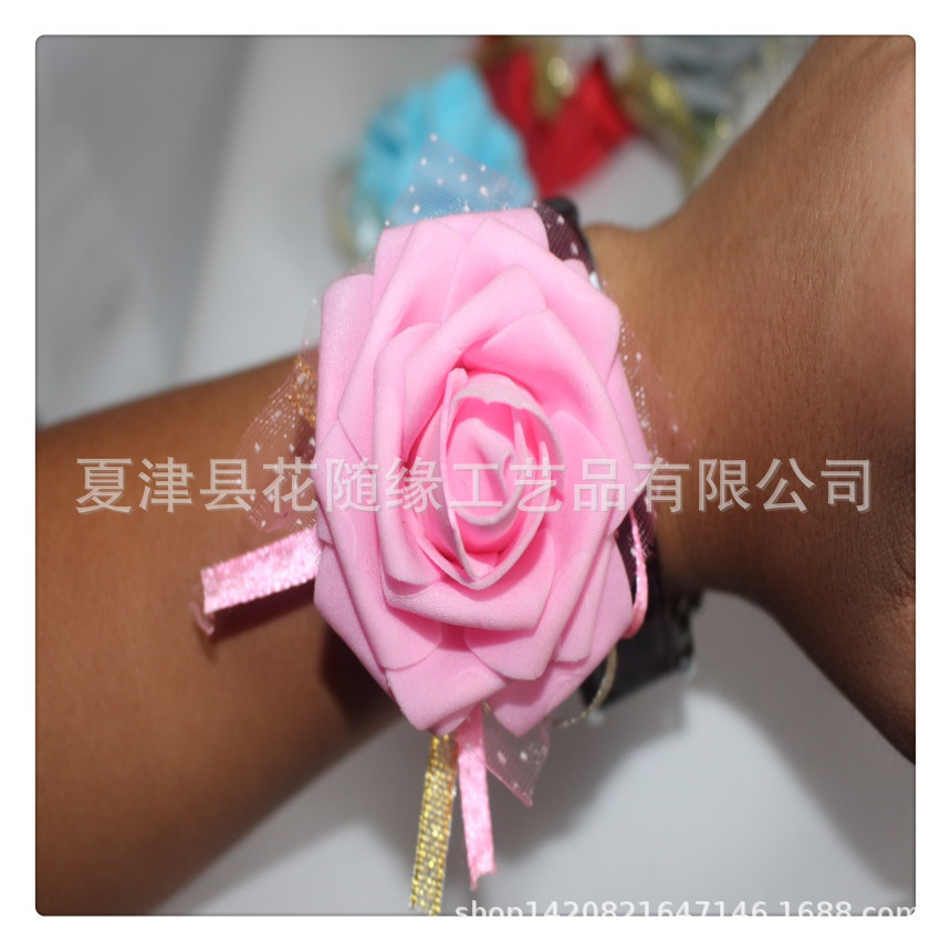 [Wrist flower] beautiful Korean wedding supplies holiday gifts bridal bridesmaid activity hand flower wrist flower wholesale