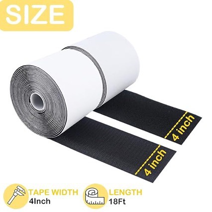 Strong Double-Sided Self-Adhesive Screen Door Curtain Hook and Loop Tape Strong Adhesive Double-Sided Nylon Adhesive Velcro Wholesale