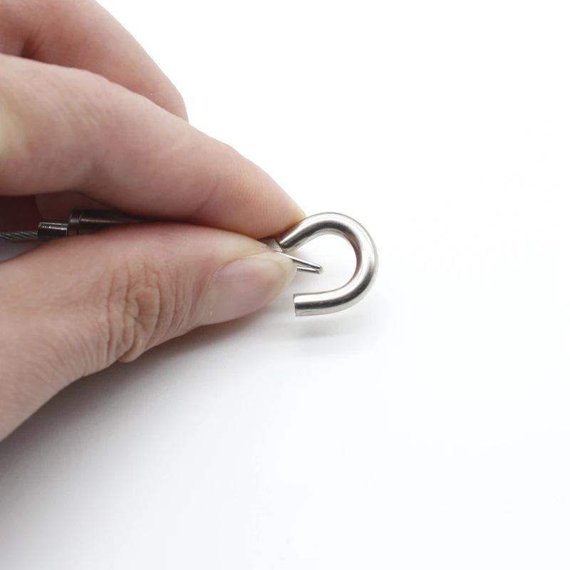 Steel Color Hanging Rope Anti-falling Hanging Line Adjustable Steel Wire Hanging Rope Outdoor Double-headed Hook Hanging Rope Lights Latch