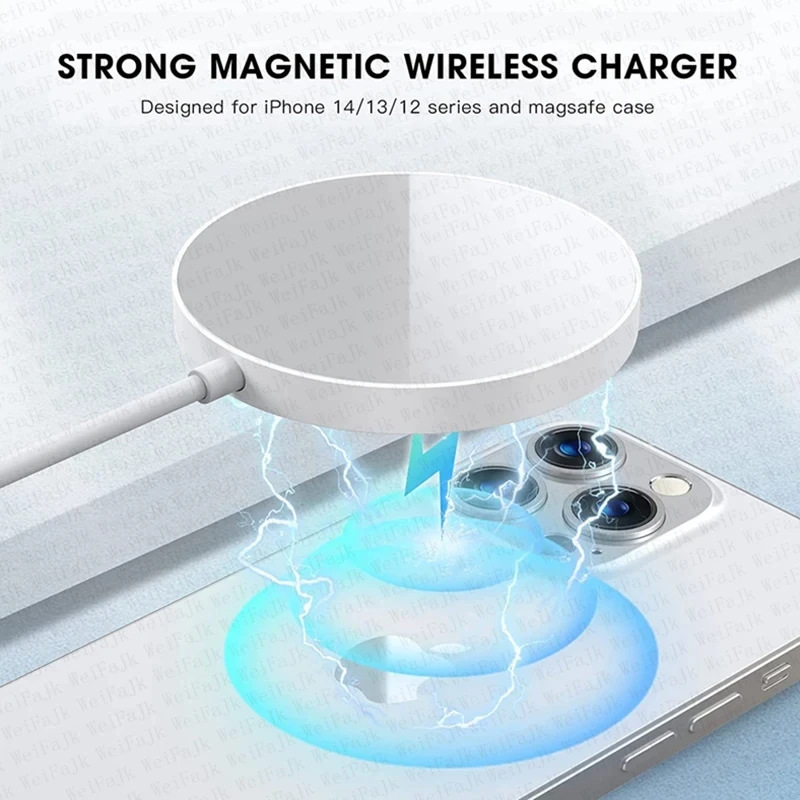 Magsafe Magnetic Wireless Charging 15W Fast Charging Suitable for Apple Mobile Phone Wireless Charger Aluminum Alloy 13/16
