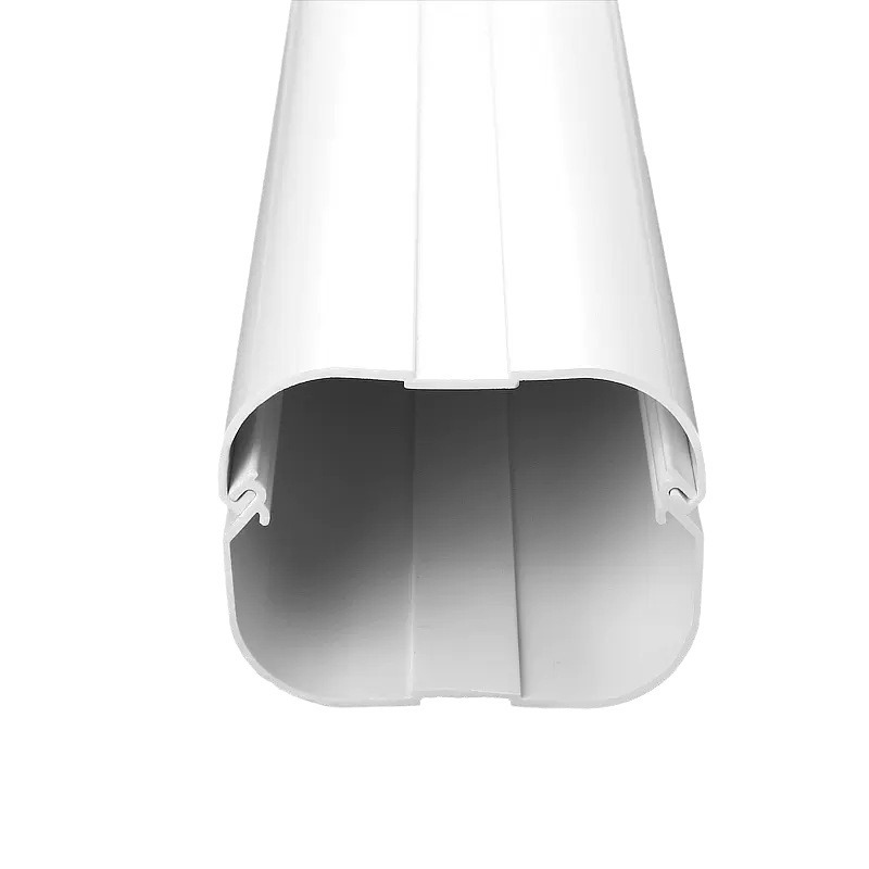 Central Air Conditioning Decorative Pipe Slot Shielding Casing White Pvc Air Conditioning Pipe Protection Cross-Border Hot Sale