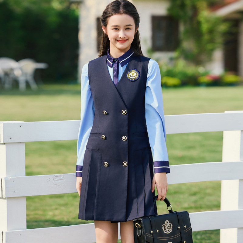 Red Vest Dress Suit for Women Autumn New Student Choir Speech Contest Host Costume