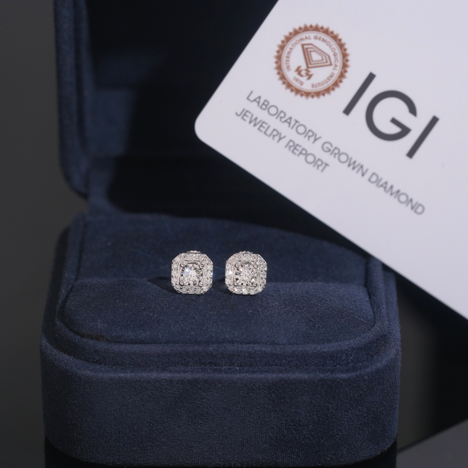 European and American Fashion 7mm Niche Earrings S925 Silver Inlaid Laboratory-Grown Diamond Hip-Hop Jewelry 1754 Personalized New Style