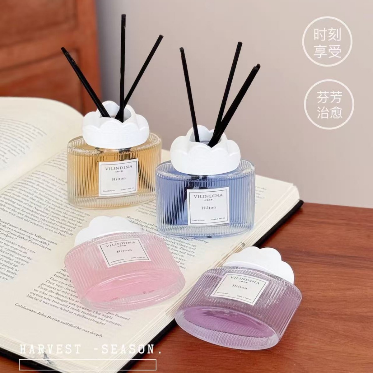 2025 New Gardenia Aromatherapy Fireless Essential Oil Cloud Aromatherapy Kit Home Indoor Long-Lasting Bedroom Perfume Room