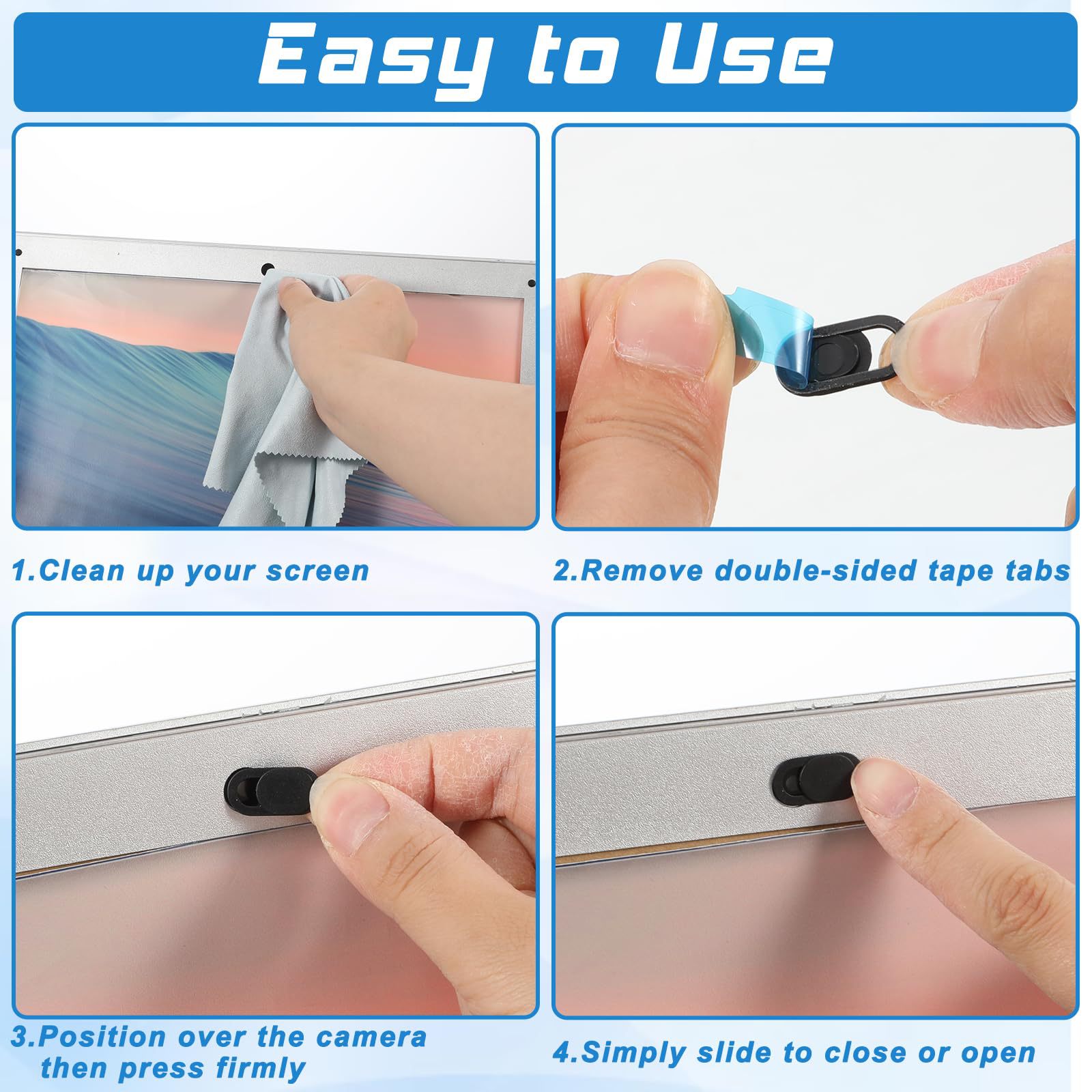 Camera Protective Cover, Mobile Phone and Computer Lens Cover, Anti-Peeping Metal Blocking Sticker, Webcam Cover, Privacy Cover