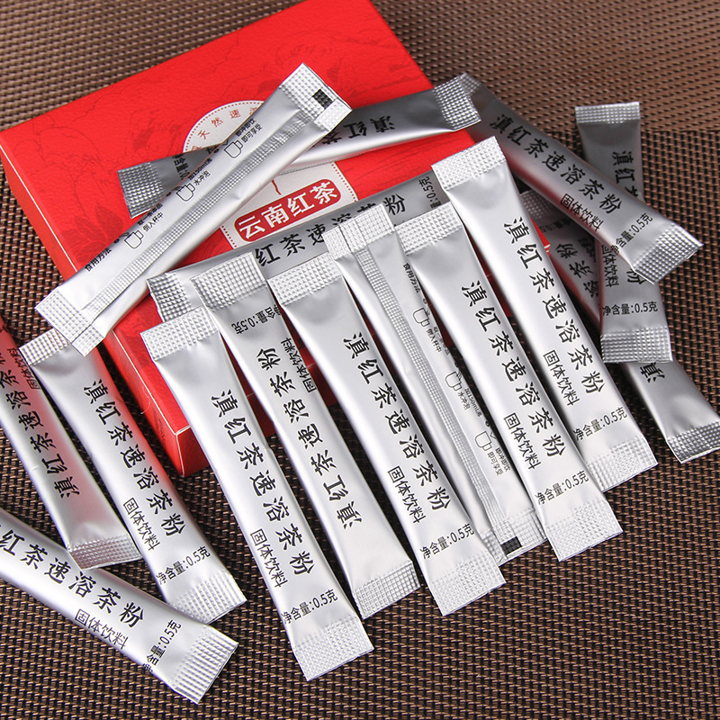 Yunnan Dianhong Tea Instant Tea Cold Brew Tea Powder Pack 20 Extract Instant Milk Tea Wholesale