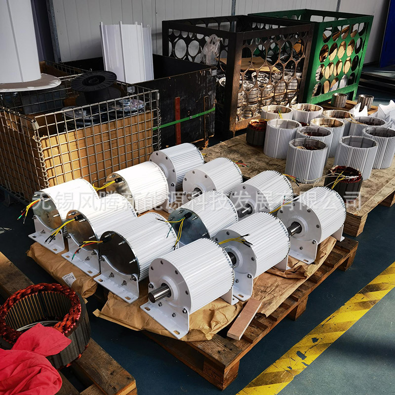 Three-phase AC 1.5KW 500rpm 50hz 48V ~ 380V low speed direct drive rare earth permanent magnet generator