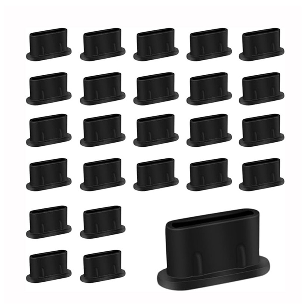 Cross-Border Type-C Mobile Phone Dust Plug Usb-C Charging Port Silicone Plug Lighting Data Port Plug Anti-Lost