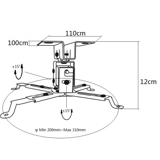 Factory direct projector ceiling hanger ceiling bracket