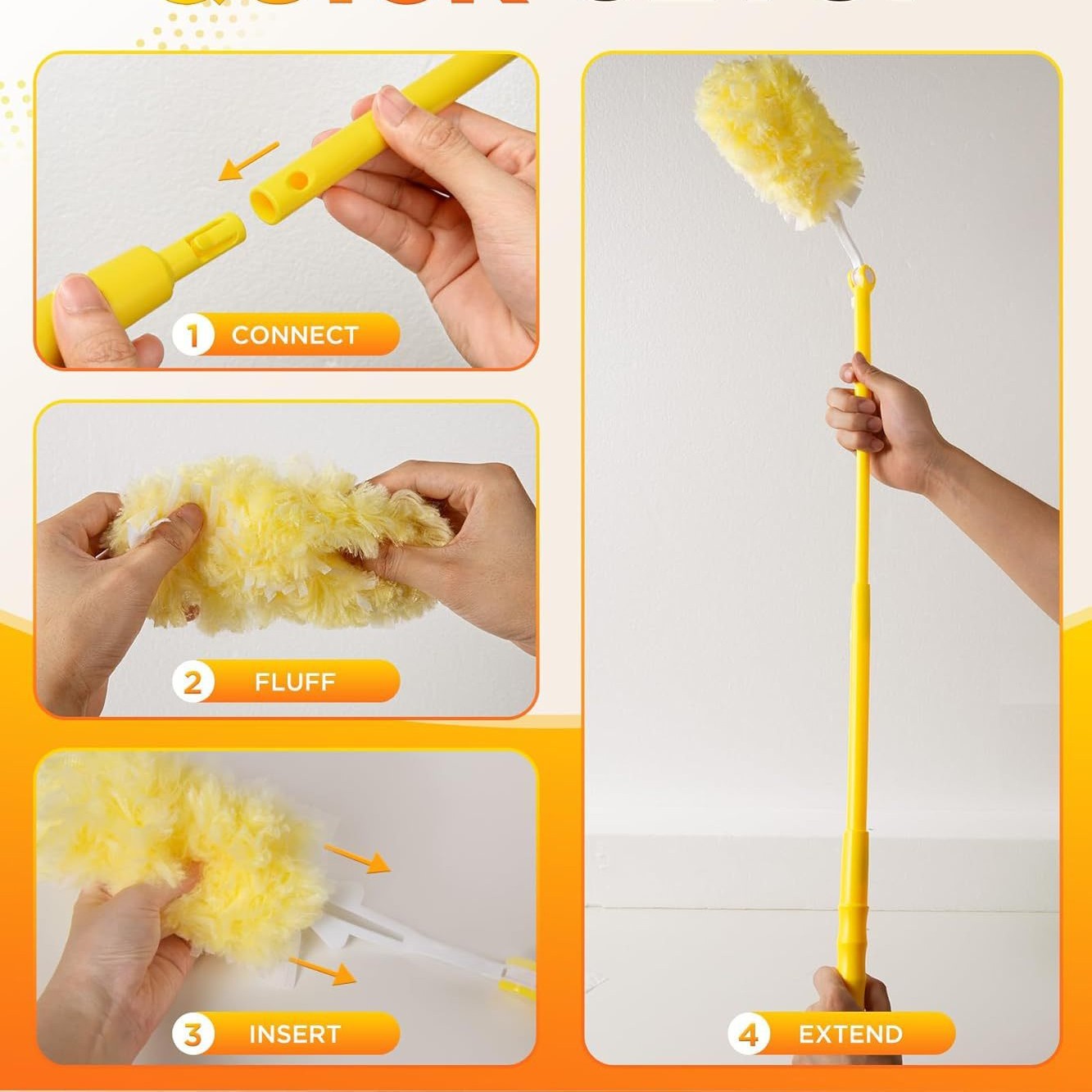 Disposable Electrostatic Dust Duster Desktop Living Room Cleaning Manufacturer Direct Sales Customizable Combination Vacuum Color Box Packaging