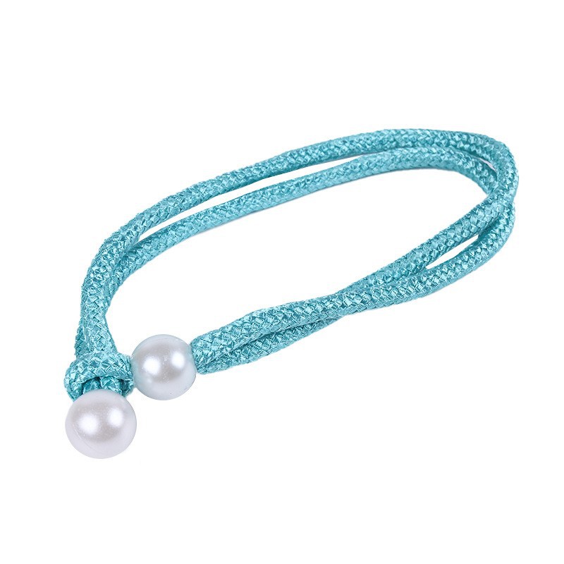 Factory Supply Simple Polyester Oriental Pearl Curtain Strap Curtain Accessories Pearl Curtain Buckle Strap