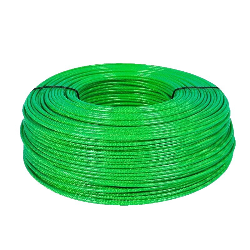 Bundled Wire Rope, Plastic-Coated Plastic-Coated Wire Rope 1.5-30mm Greenhouse Grape Rack Plastic-Coated Galvanized Wire Rope