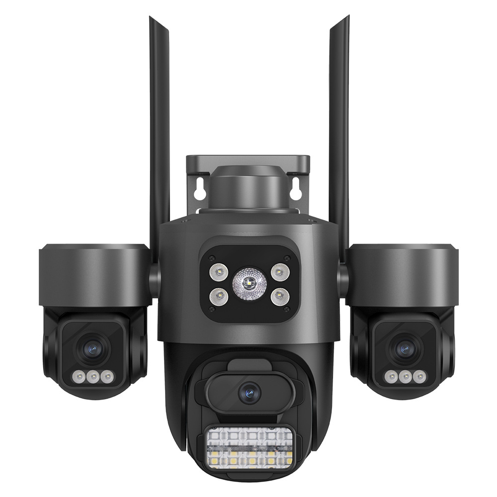 Manufacturer Cross-Border Icsee Super Three-Lens Three-Screen Outdoor Home Wifi High-Definition Surveillance Camera