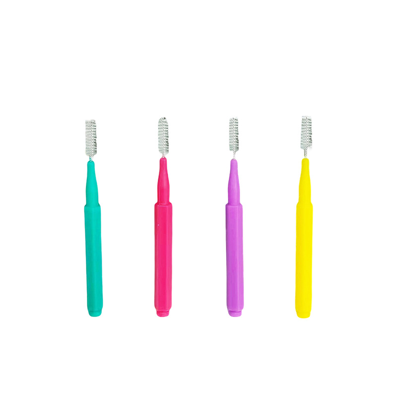 Type I Interdental Brush Factory Wholesale Disposable Interdental Brush Nylon Steel Wire Interdental Brush Cleaning Soft Brush