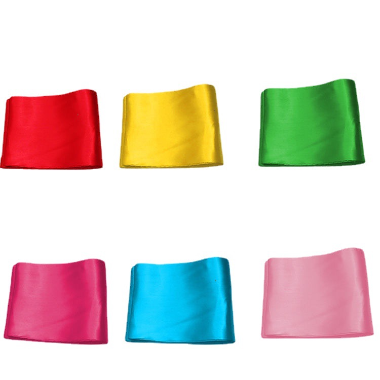 Red Silk cloth big red cloth yellow cloth red silk flower ball cloth ribbon-cutting unveiling cloth dancing yellow silk cloth opening bright silk cloth