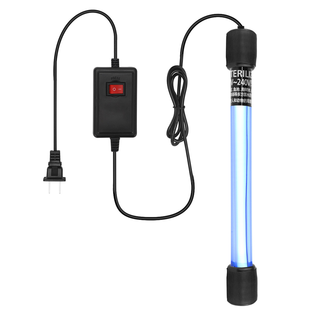 Кросс-граница таймер УФ-лампа для аквариума, лампа для дезинфекции пруда