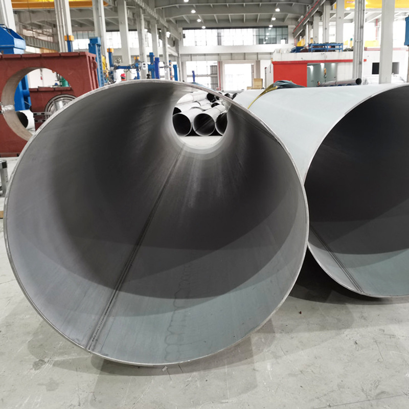 Manufacturer Supplies Stainless Steel Welded Pipe Large Diameter Industrial Pipe Zero-Cut Welding Processing 304 Stainless Steel Hollow Round Pipe