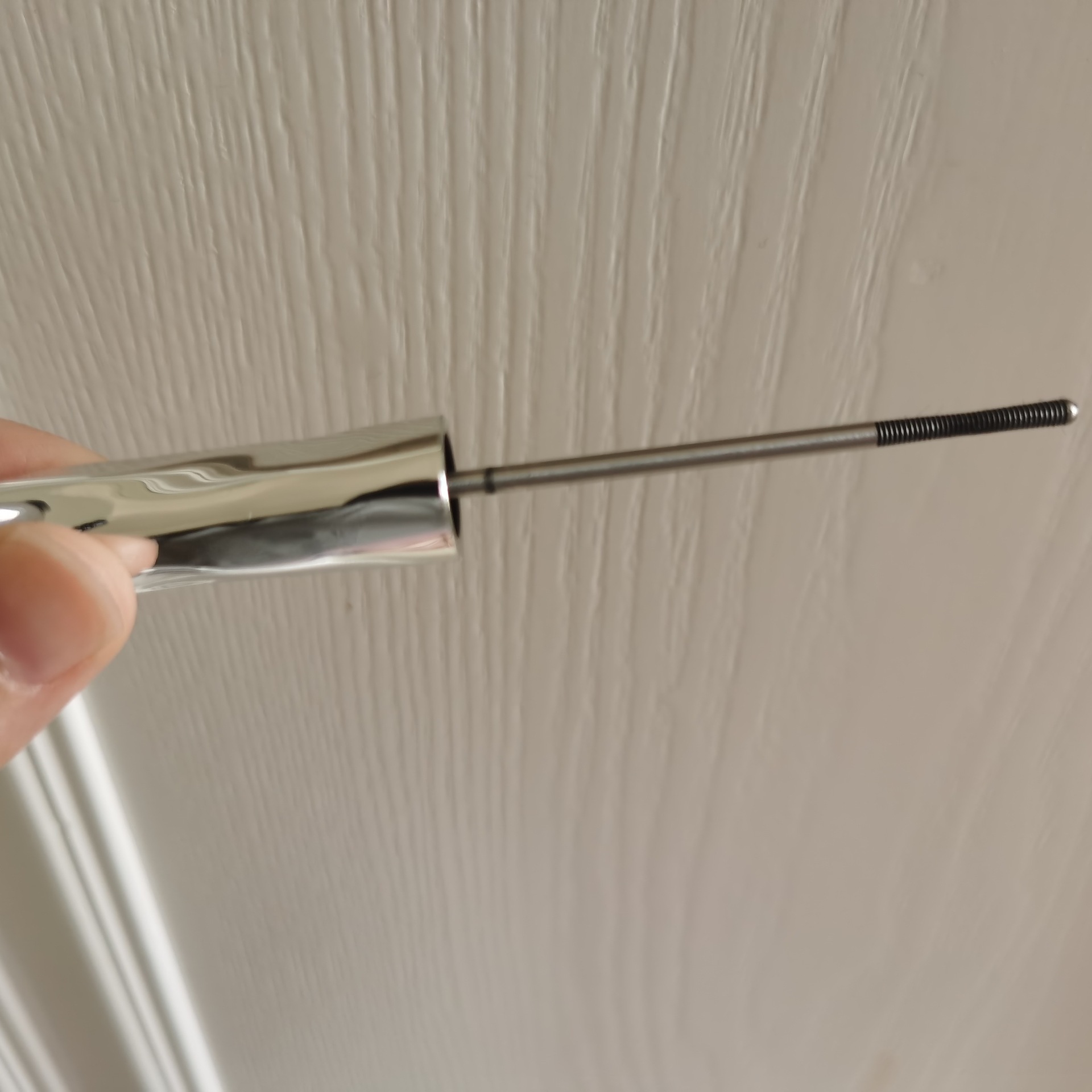 Threaded Steel Tube Mascara Eyelash Primer Waterproof Long-Lasting Non-Fading Slim Curling Steel Tube Brush Head Styling