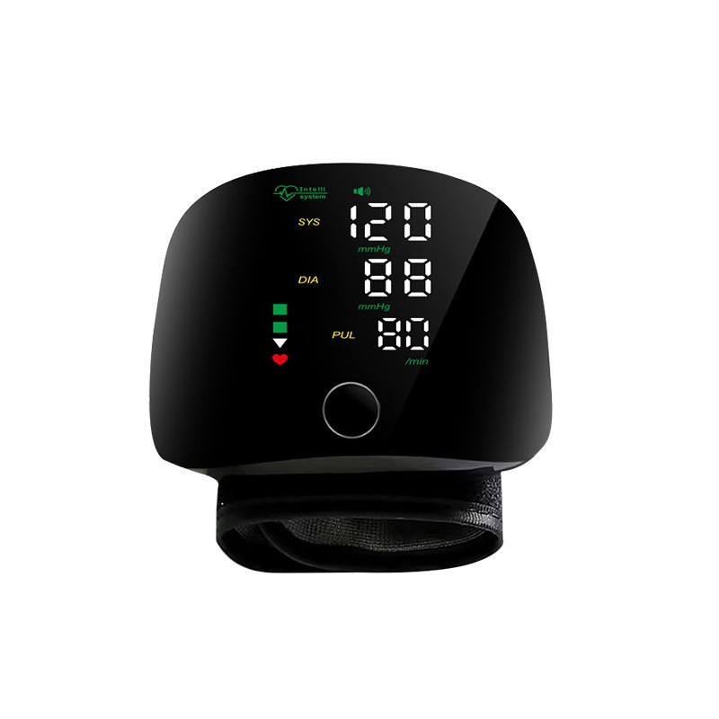 Chinese and English wrist electronic sphygmomanometer medical grade charging voice prompt automatic intelligent touch screen blood pressure meter