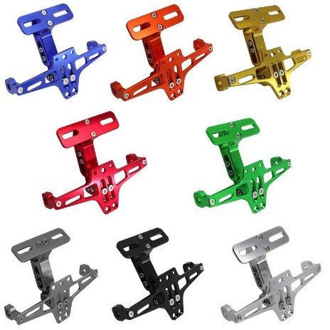 Factory Direct Sales Retractable Aluminum Alloy License Plate Holder Car Aircraft License Plate Bracket Motorcycle Rear License Plate Holder Support Bracket