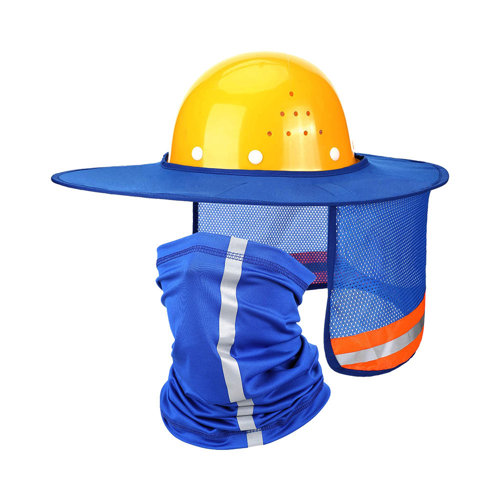 Cross-border spot safety helmet sunshade helmet sunscreen reflective scarf construction site outdoor installation and construction