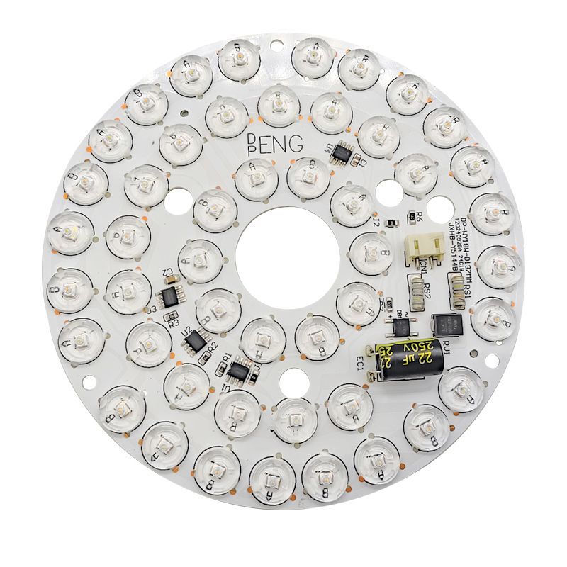 137mm U.S. and European Circular Fan Lamp Driver-Free Lens Three-Color Ceiling Fan LED Lamp Replacement Light Source Module
