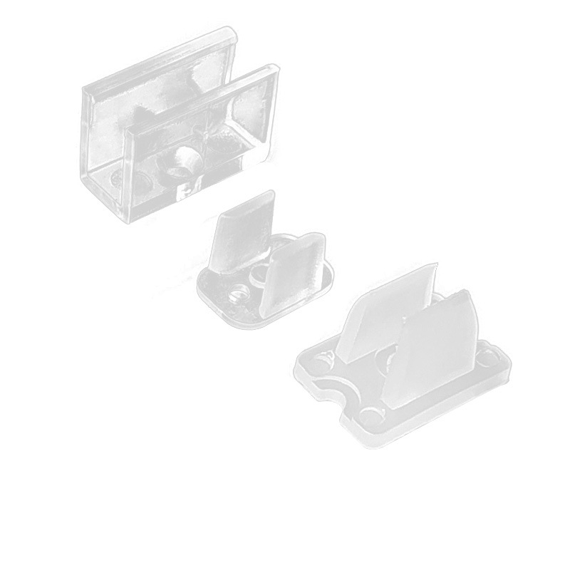 LED light band buckle 612 silicone light band plastic transparent buckle 6mm wide light band fixing clip card code card holder