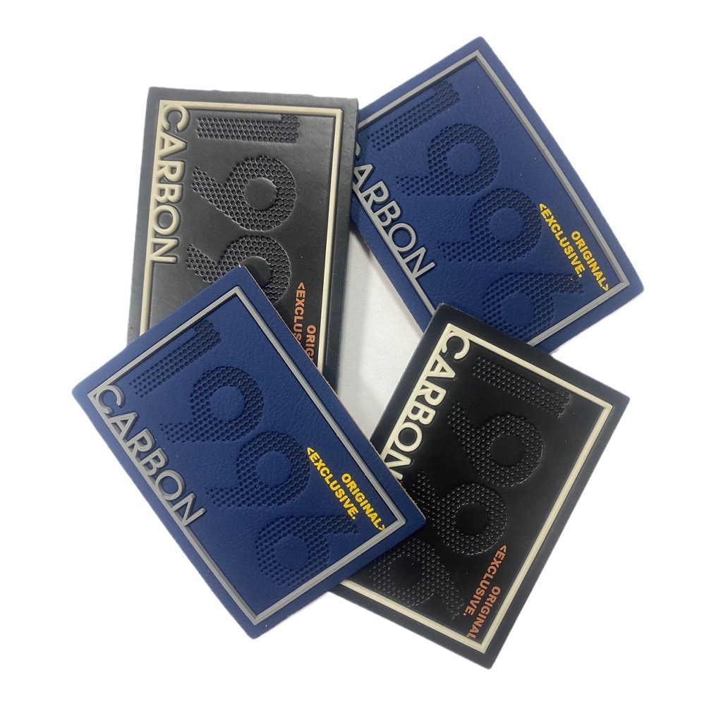 Custom PU Leather Clothing Accessories Soft Label Waist Brand High-frequency Logo Jeans Clothing Label Trendy Brand Leather Label