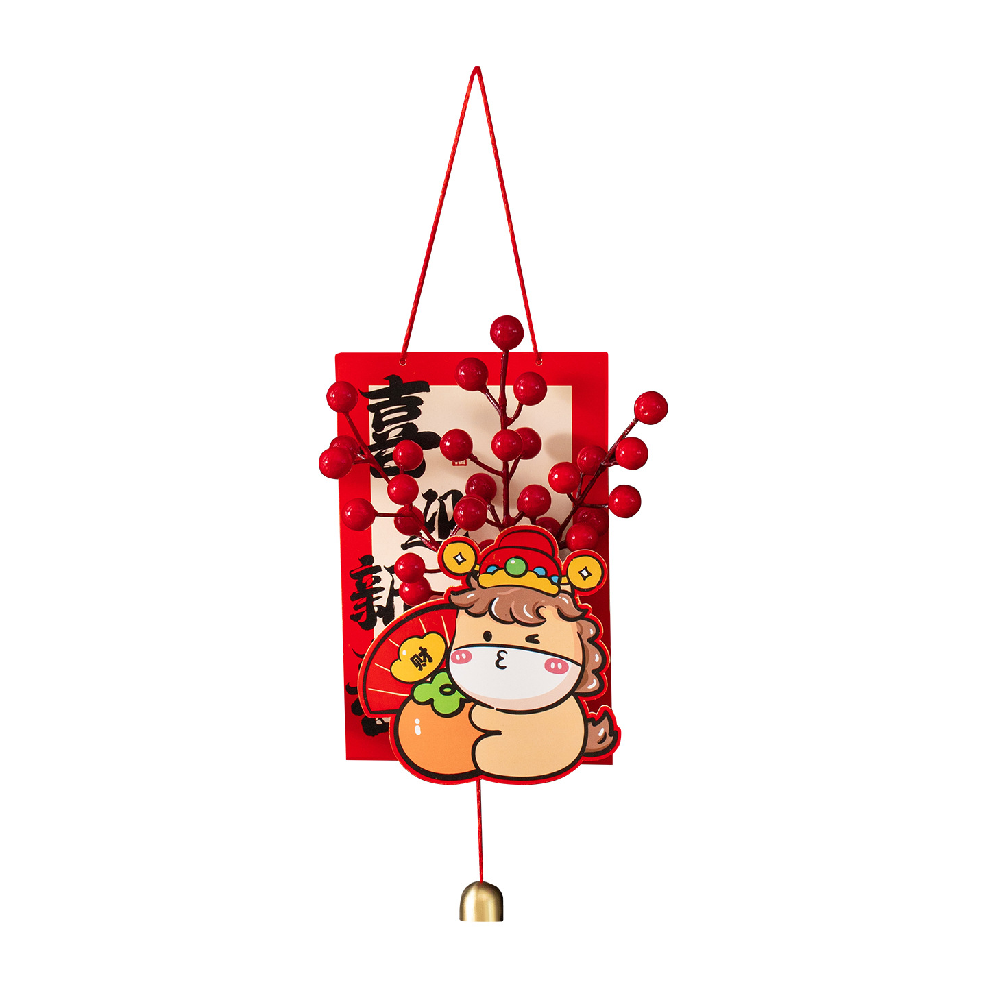 2026 Year of the Horse New Year Living Room Blessing Pendant Spring Festival Blessing Pendant New Year Decoration New Year's Day Scene Layout
