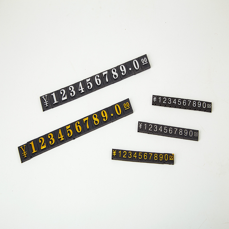 Wholesale Digital Label Display Cards Gold Price Tags Jewelry Price Tags Price Code Signs Advertising Paper