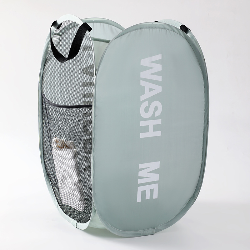 Cross-Border Laundry Bag Foldable Double-Sided Printed Dirty Clothes Basket Dormitory Bedroom Storage Goodies Plush Toy Storage Basket