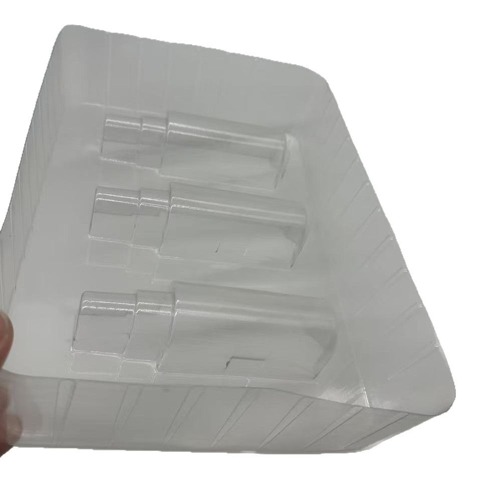 Transparent Blister Tray Anti-Static Flocking Blister Lining for Cosmetics and Electronic Products Blister Tray Processing and Customization
