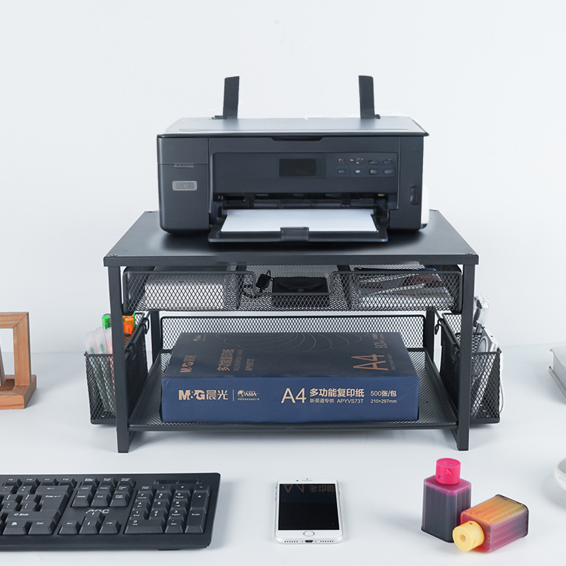 Aoyao Cross-Border Wrought Iron File Rack 3-Layer Drawer-Type Document Storage Box Office Desktop Organizer