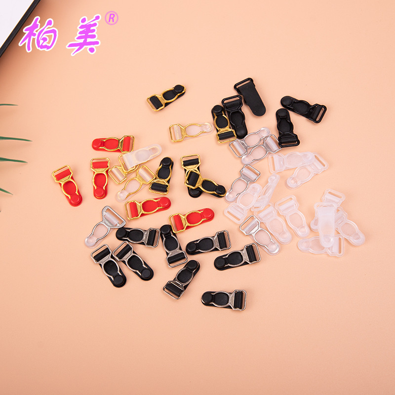 Underwear garter buckle 12MM plastic gourd buckle halter bra non-slip belt in stock wholesale adjustable buckle accessories