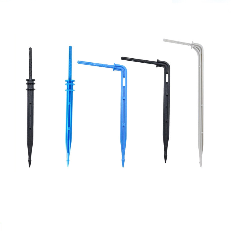 35 Capillary Pipes Can Be Used for Drip Irrigation with New Material Drip Emitters, Spray Pipes in Black and Blue, Straight and Curved Arrows