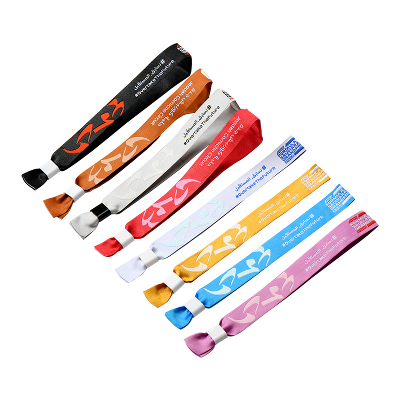 Disposable Polyester Wristbands for Exhibition Activities, Concert Support, Children's Amusement Park Admission, and Heat Transfer Wristbands