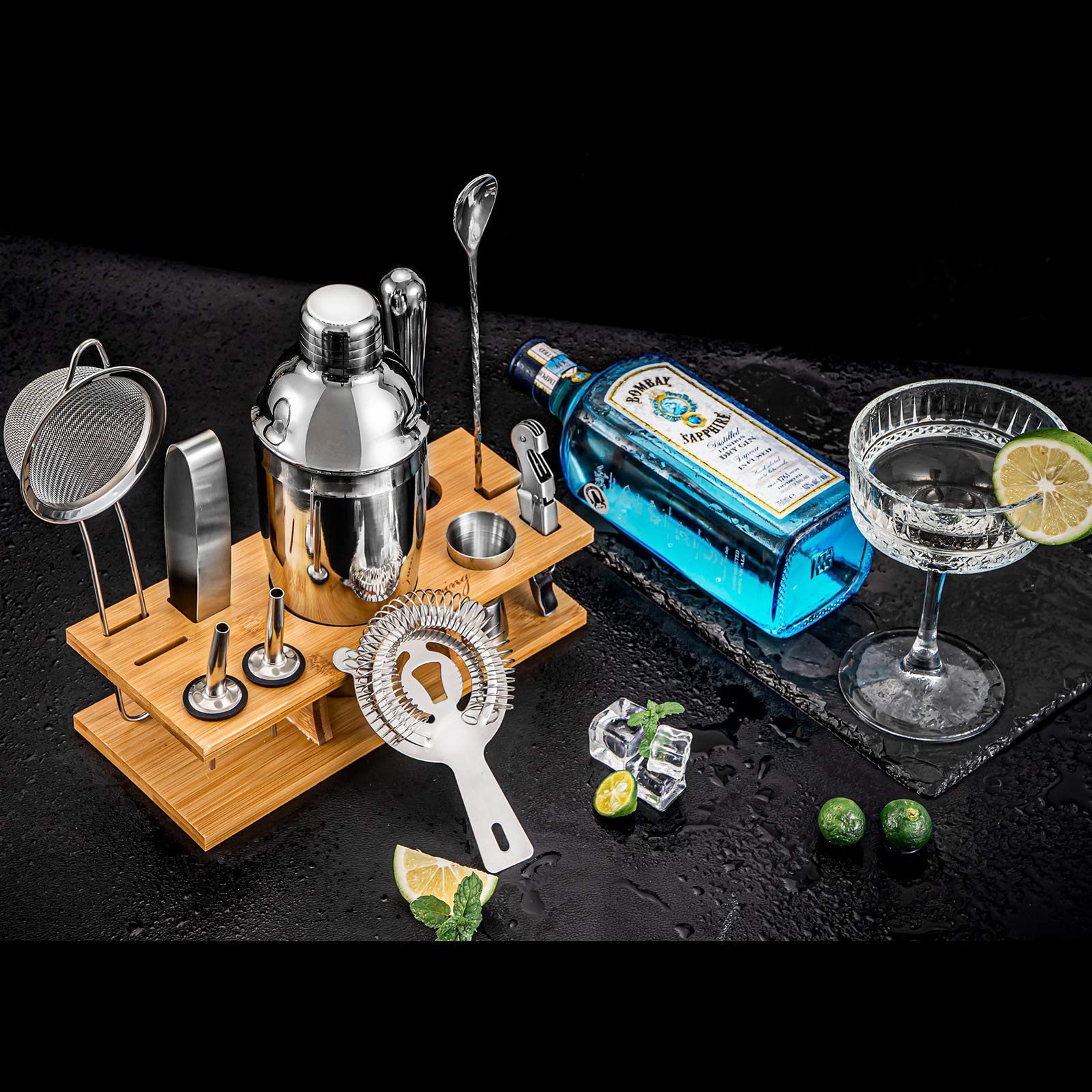 Stainless Steel Cocktail Shaker Set, Hand-Made Lemon Tea Tool, Cocktail Mixing Tool, Shaker, Shaker Cup, Shaker Cup