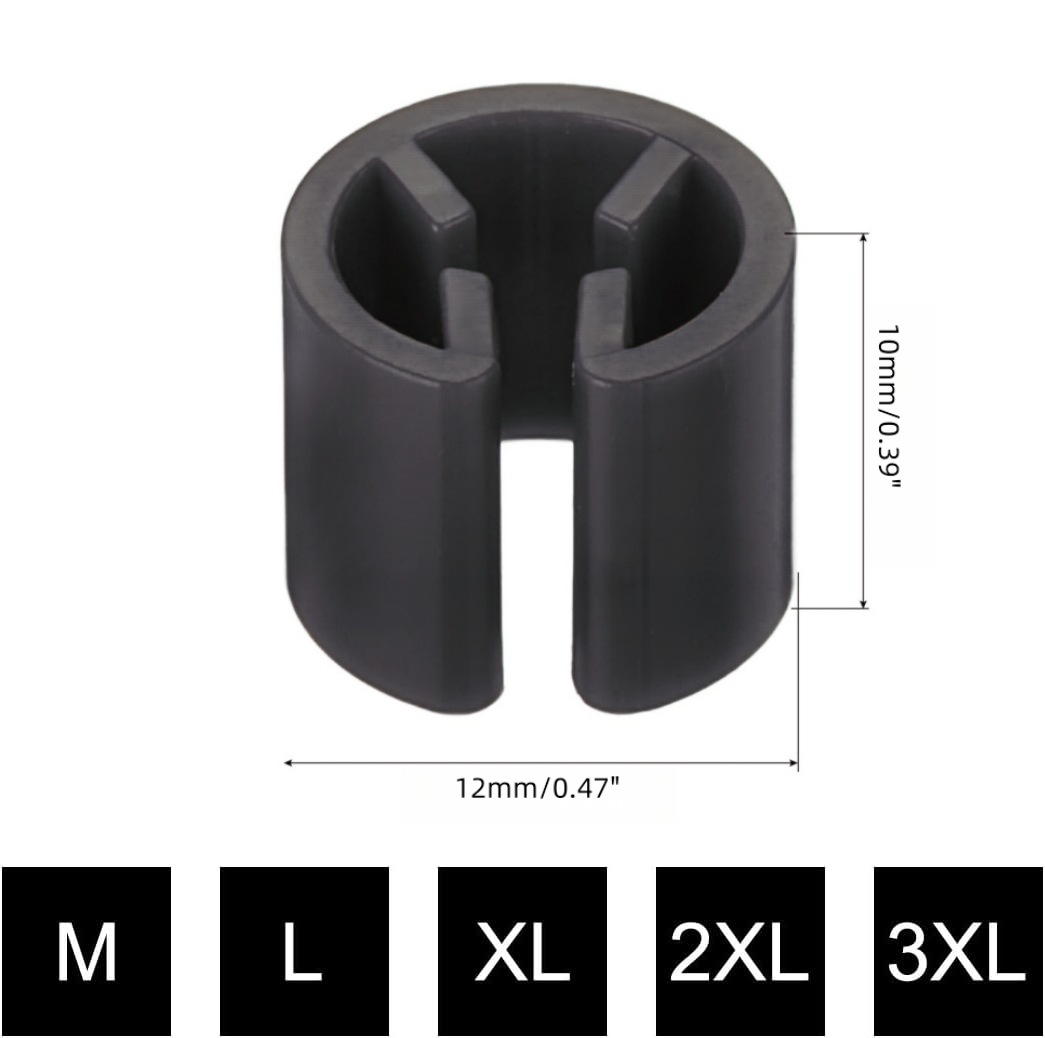 Black Round Four-Tooth Hanger Size Ring Clothing Size Buckle to Distinguish Clothing Labels Double-Sided Printing Cross-Border Hot Sale