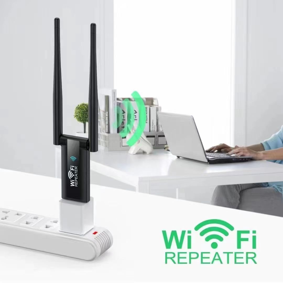 Wifi Signal Amplifier Enhancement Amplifier Wireless Network Extender 300m Repeater Manufacturer Ready Stock