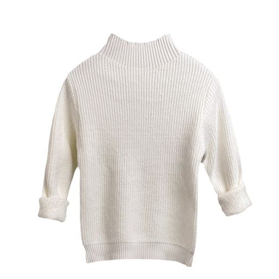 Baby Sweater for Boys and Girls fleece-lined Thickened One-piece Velvet Base Knitted Sweater for Children and Infants A New Winter Style