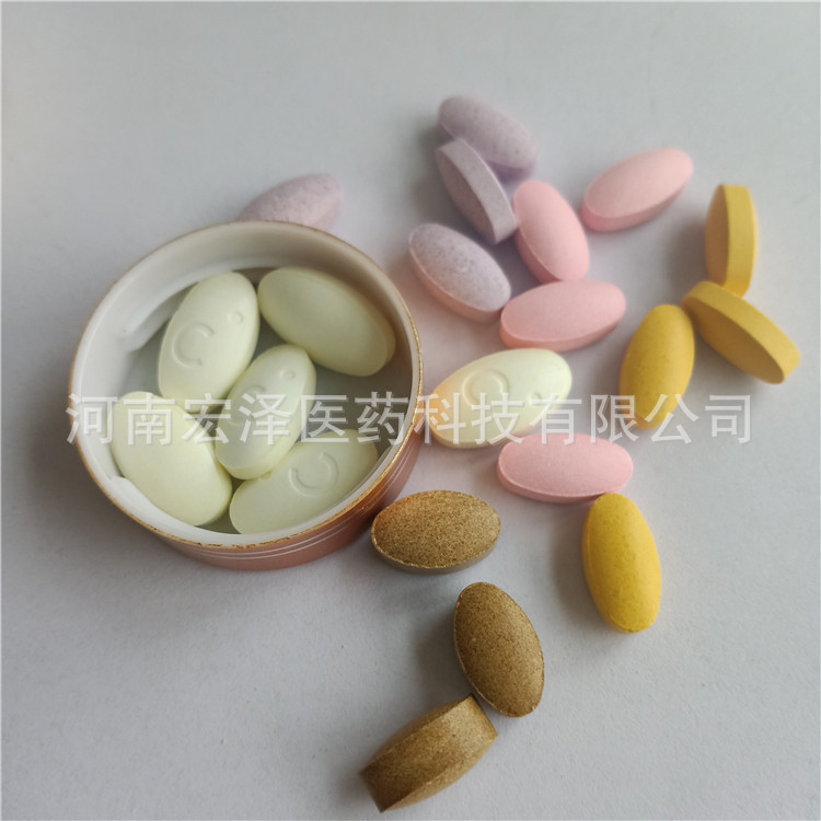 Овальные таблетки, обработка таблеток-конфет, ферментные таблетки, жевательные таблетки, таблетки с пищевыми волокнами, прямая продажа от завода