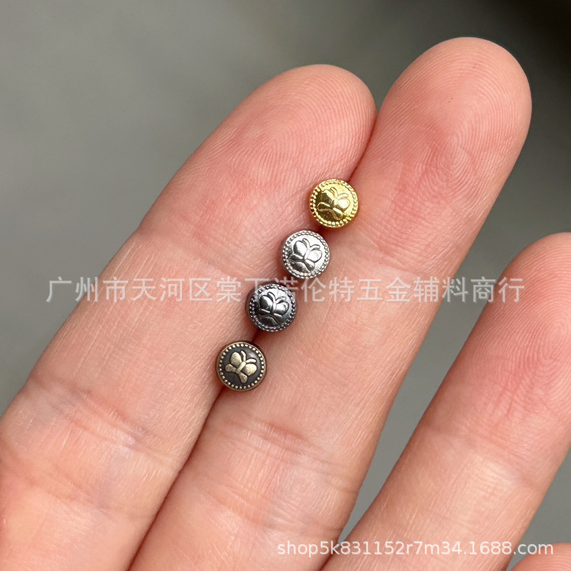 5mm Mini Butterfly Button Bjd Outwear Button Outwear Ob11 Small Rag Doll Clothes Handmade Accessories