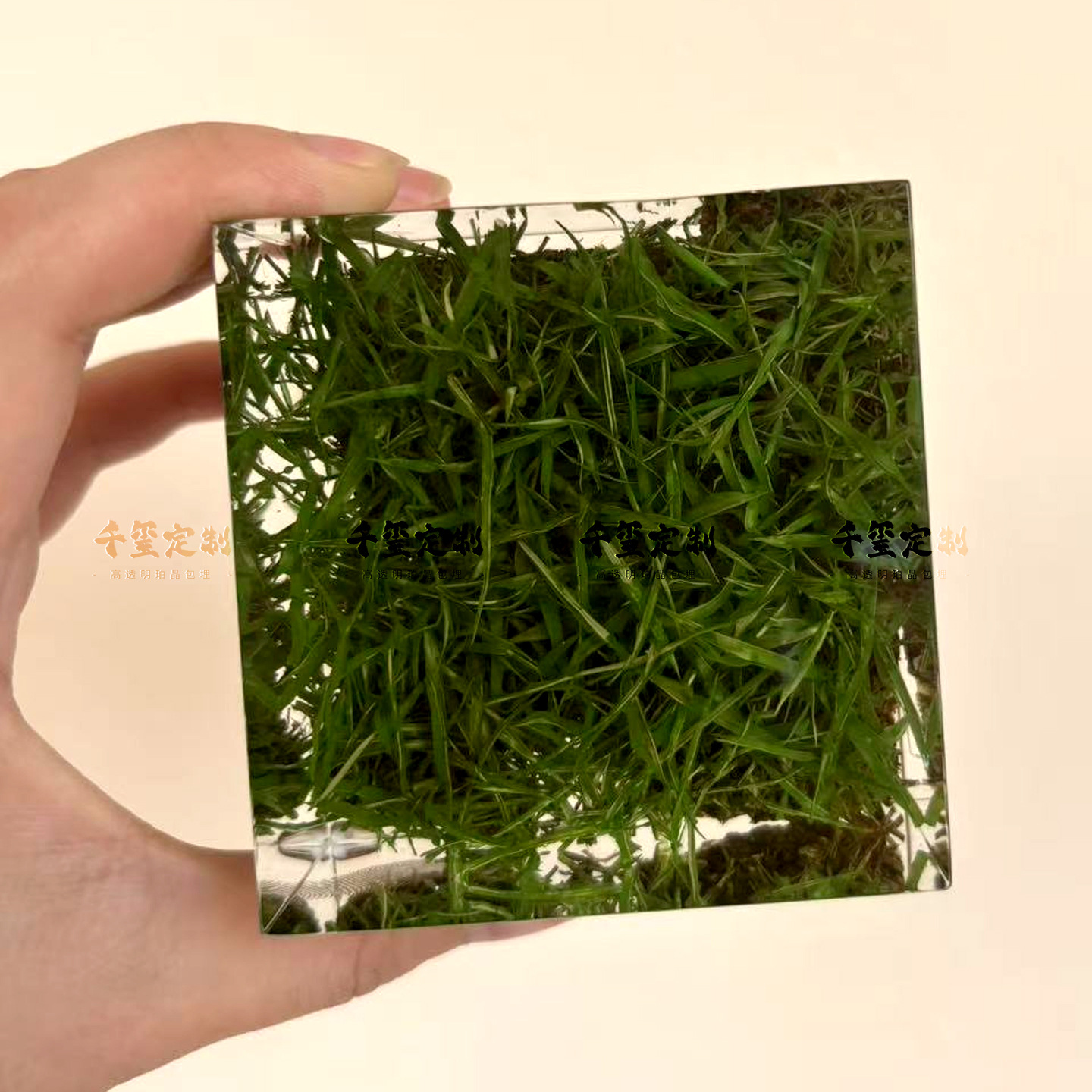 Acrylic Embedded Real Turf Custom Crafts World Cup Football Stadium Peripheral Souvenirs and Souvenirs