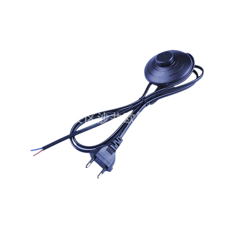 Korean Standard Foot Switch Wire Korean Style with 8s.317 Switch Floor Lamp Power Cord 0.75 Square