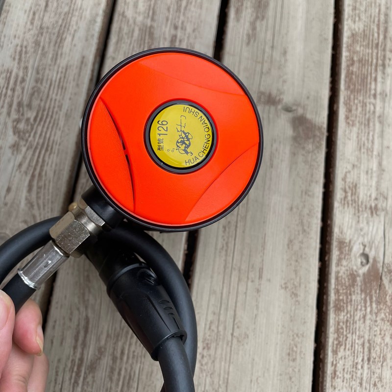 Genuine Huacheng Brand Orange Yellow Diving Respirator Breathing Regulator Pressure Reducing Valve Huacheng Second Stage